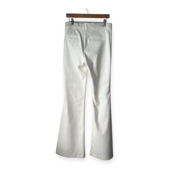NWT Zara Elegant White Flared Dress Pants - Picture 2 of 7